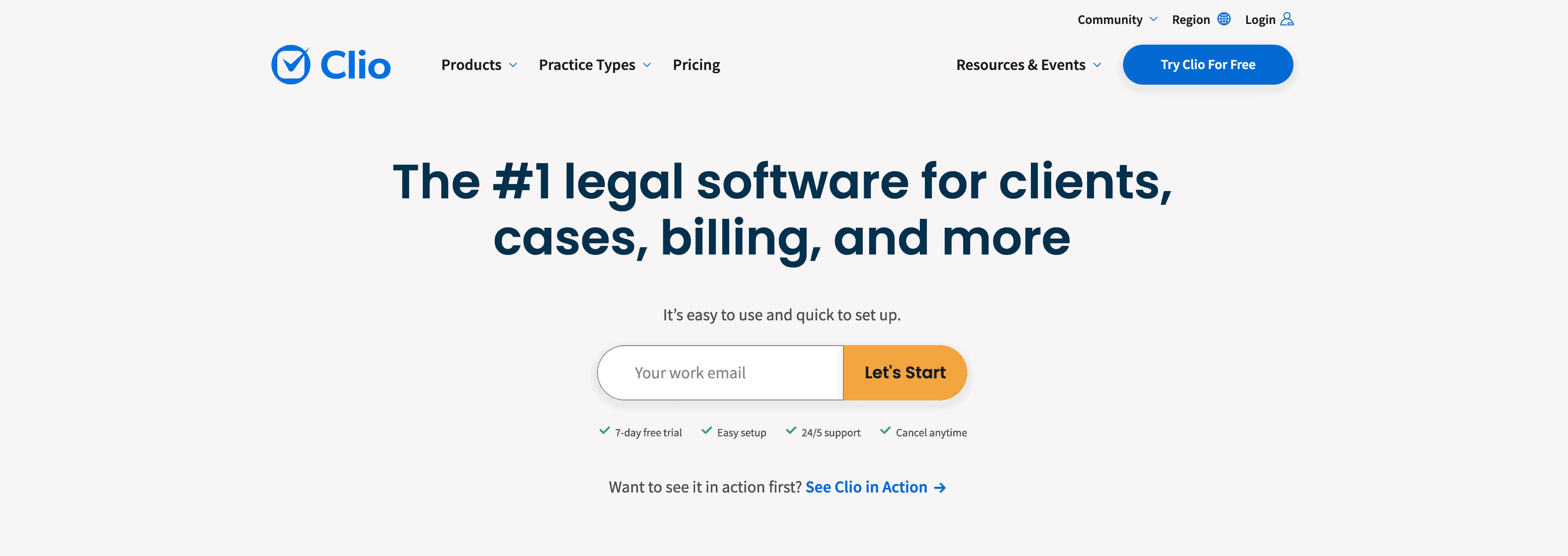 Clio legal billing software
