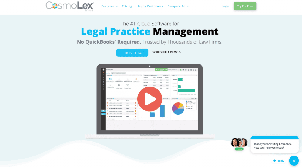 CosmoLex legal practice software